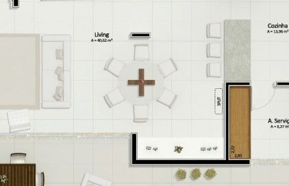 Lux Residence Duplex 3 Quartos e 3 Suites - Cópia #1740 - Apartamento em Pagani, Palhoça - Foto 3